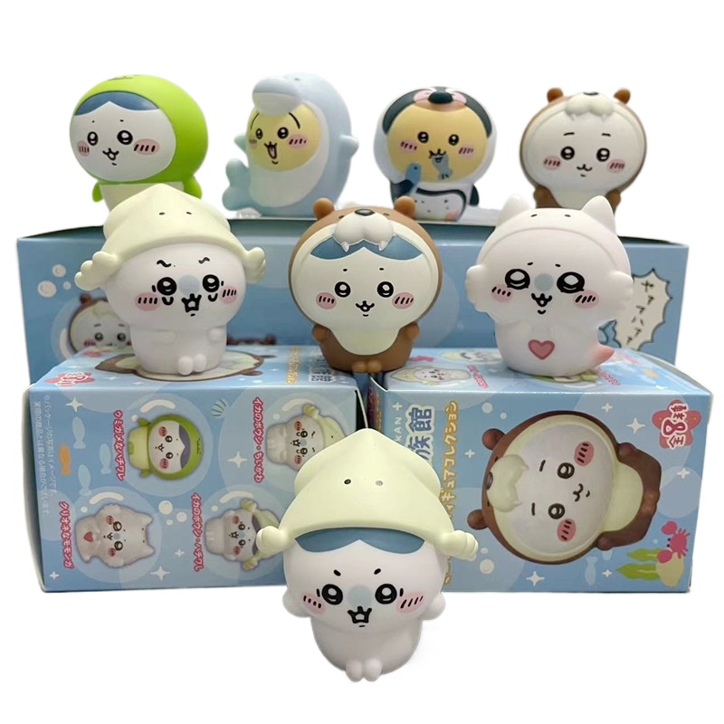 Resin Art Case - 8 Pezzi/Scatola Kawaii Chiikawa Aquarium Blind