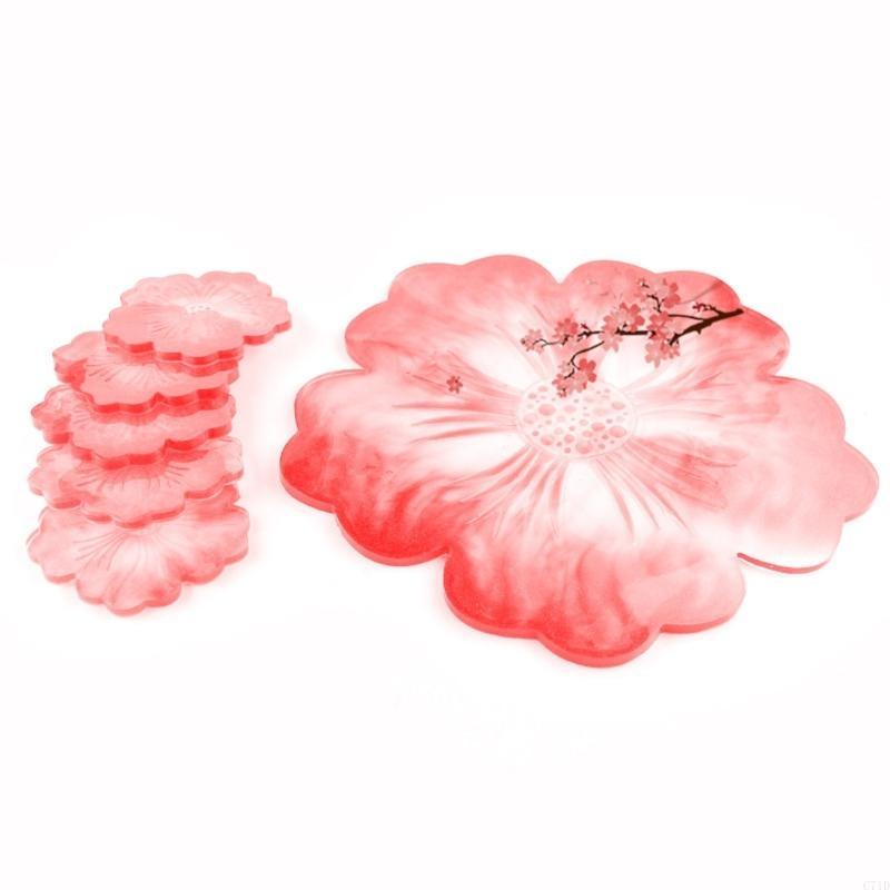 Resin Art Geode - Stampo per sottobicchiere a forma fiore