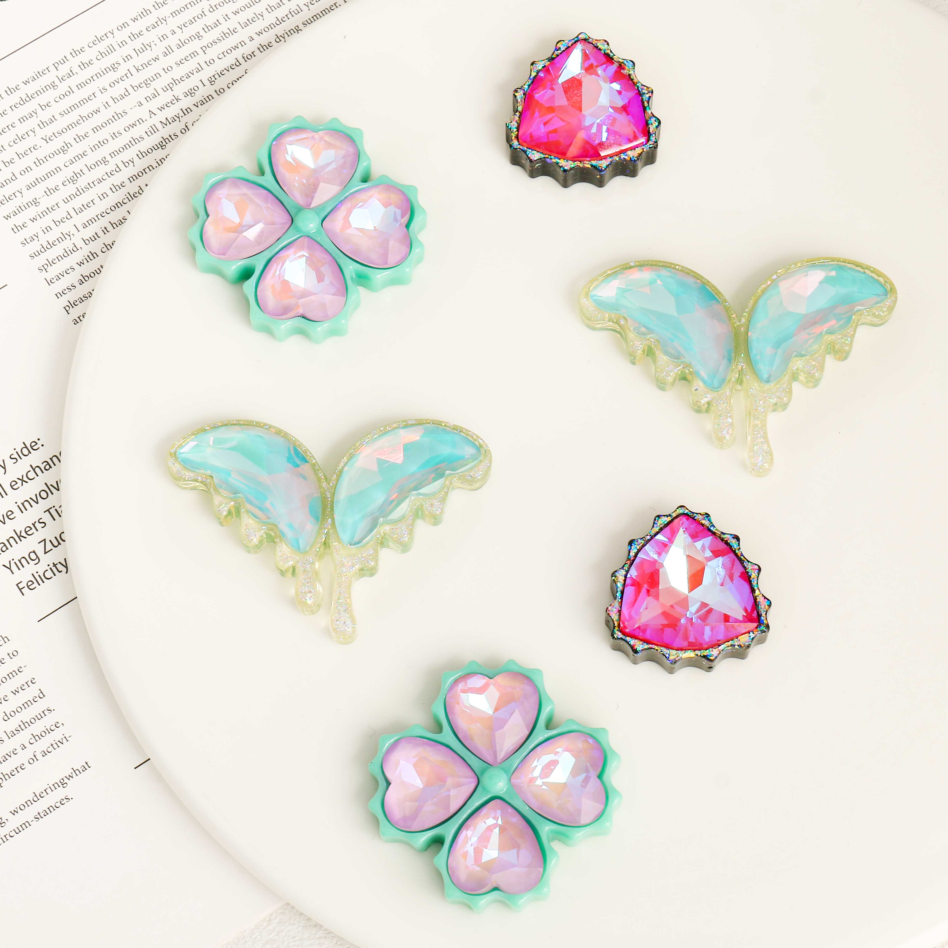 Resin Art Geode - Kit per Creazione Gioielli con Zirconi