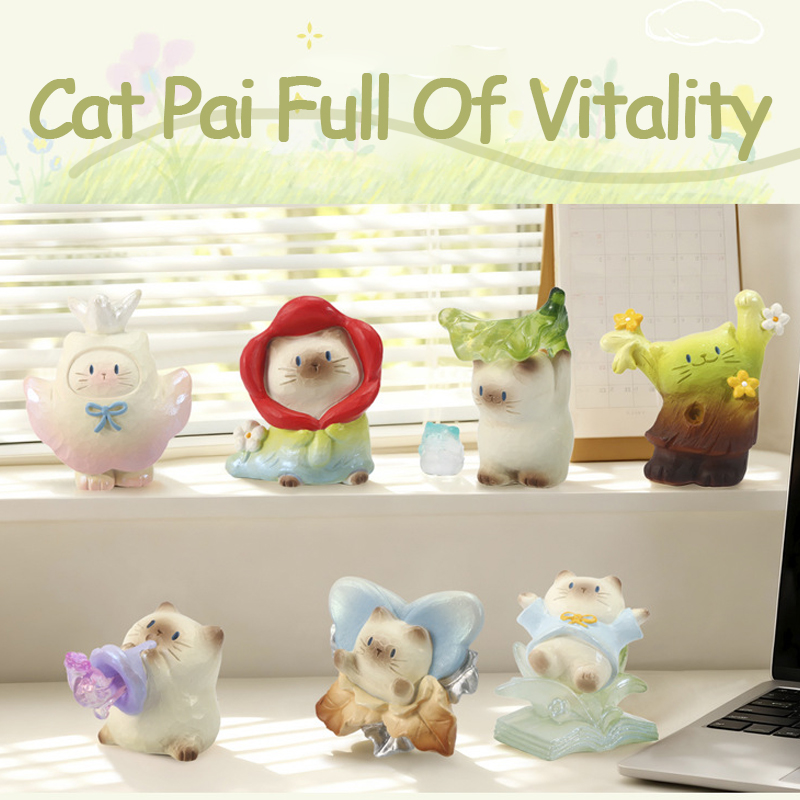 Resin Art Case - Cat Pai Serie Piena di Vitalità