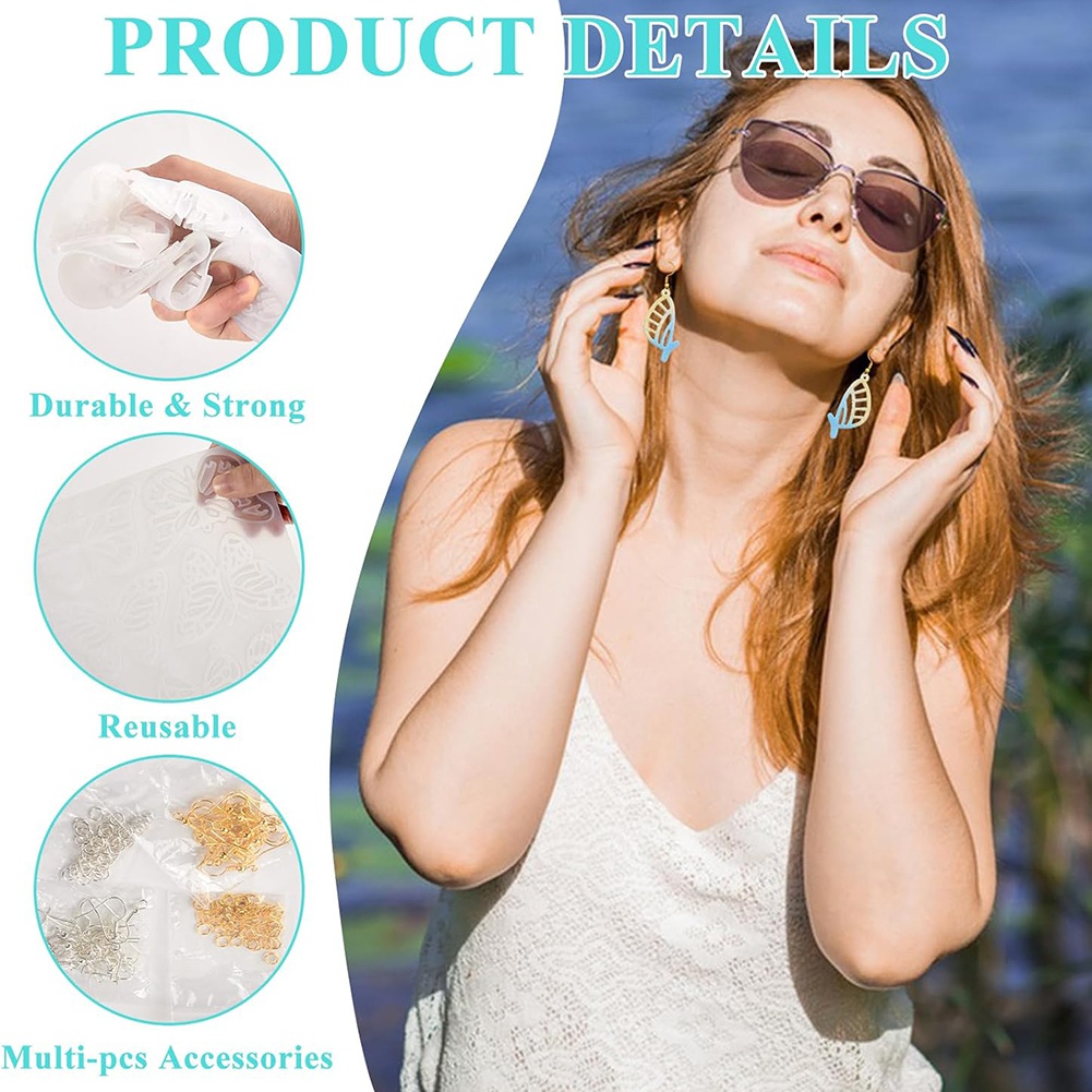Resin Art Earrings Kit - Kit di Stampi in Resina A78I