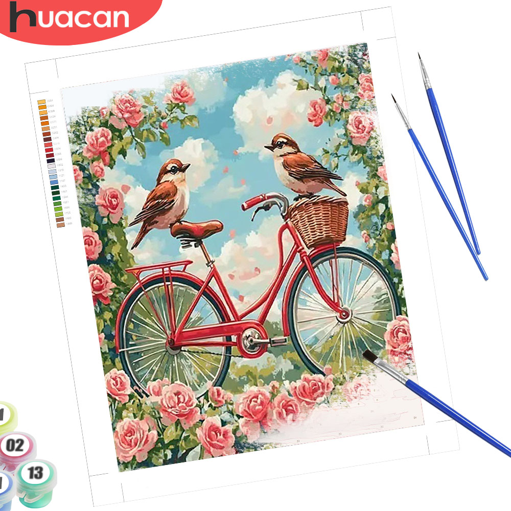 Resin Art On Canvas - HUACAN Kit Pittura a Numeri Fai
