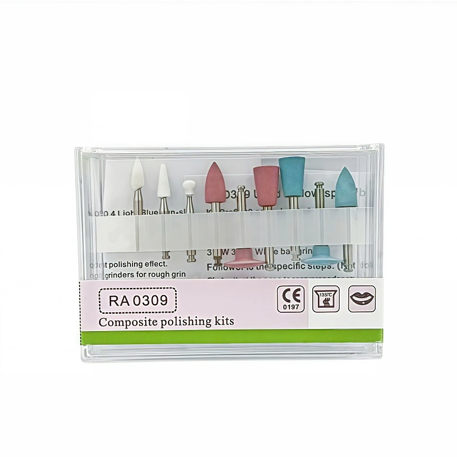 Resin Art Case - 9 Pz/scatola Lucidatura Dentale Fresa Kit