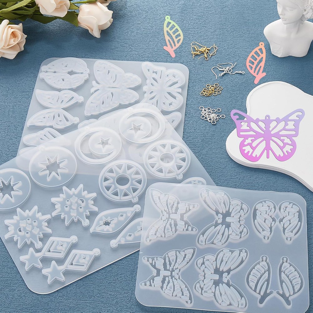 Resin Art Earrings Kit - Kit di Stampi in Resina per