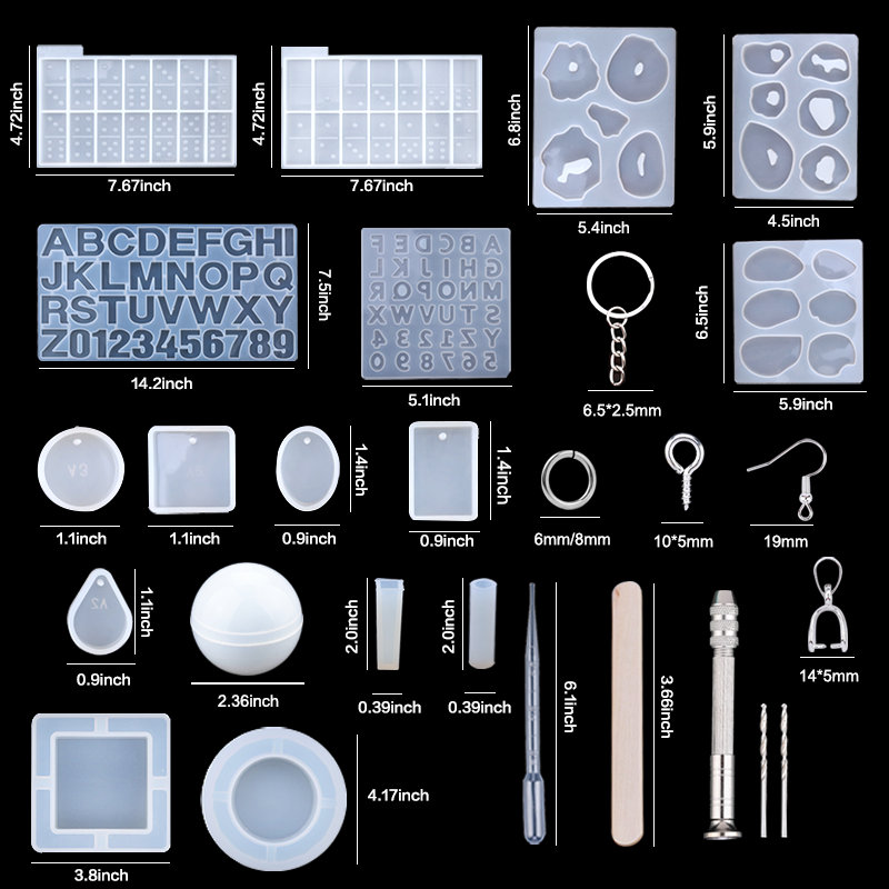 Kit di stampi in resina silico - Resin Art Earrings Kit recensione e prezzo