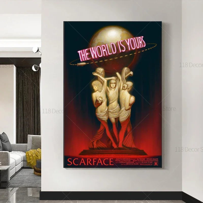 Il mondo è la tua Scarface Ret - Resin Art On Canvas recensione e prezzo